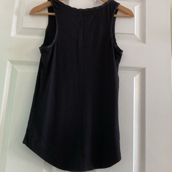 NWT Anthropologie Pure‎ + Good Scoop-neck Soft Tank Top Black XS - Picture 8 of 8